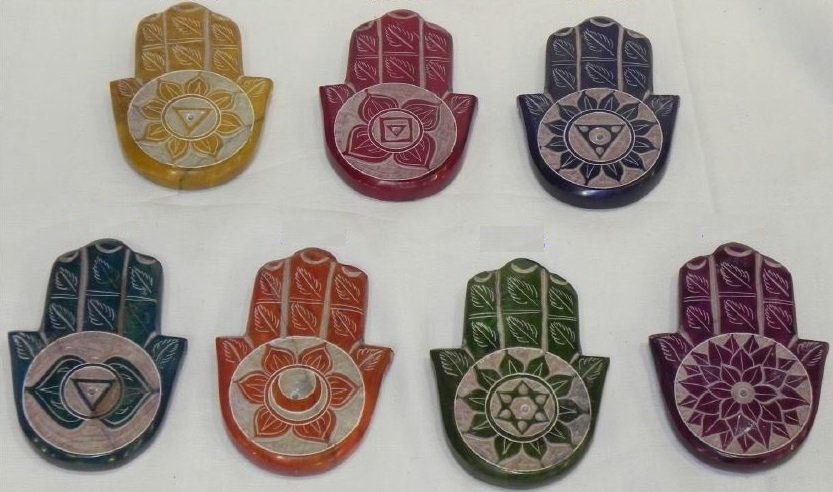 7 Chakra Stone Incense Plate